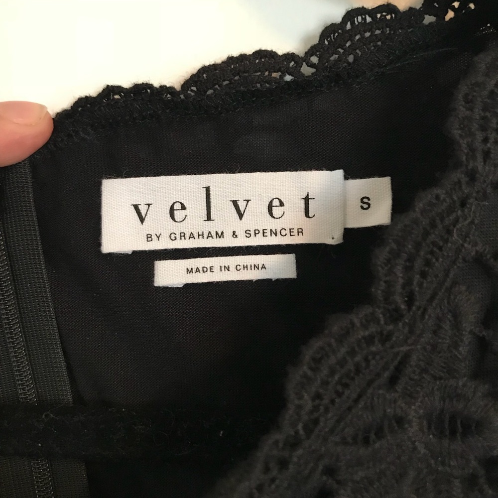 NWOT Velvet lace sheath dress